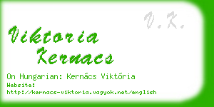 viktoria kernacs business card