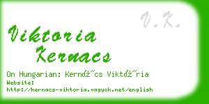 viktoria kernacs business card